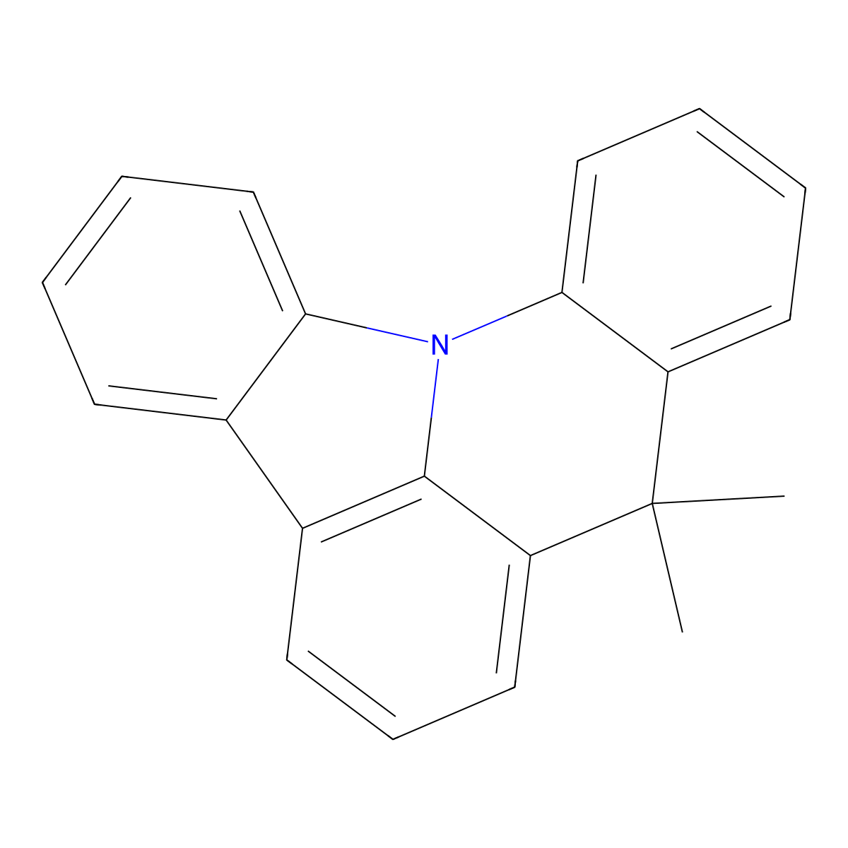 8,8-dimethyl-8H-indolo[3,2,1-de]acridine molecular structure, CAS 73183-76-3