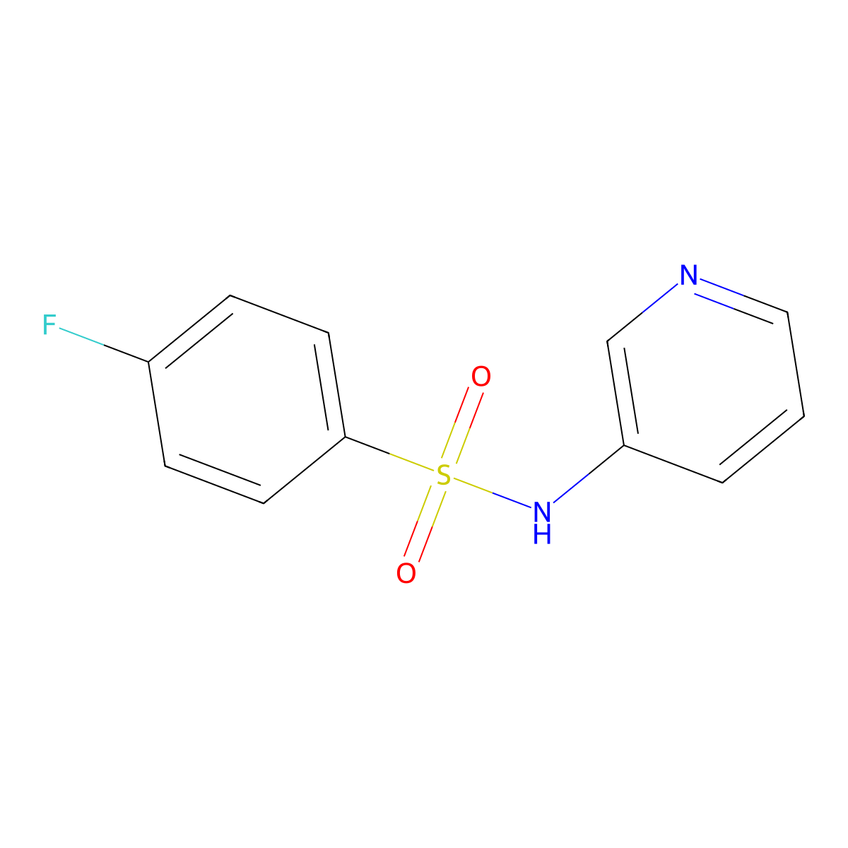 4-fluoro-N-pyridin-3-ylbenzenesulfonamide molecular structure, CAS 731833-64-0