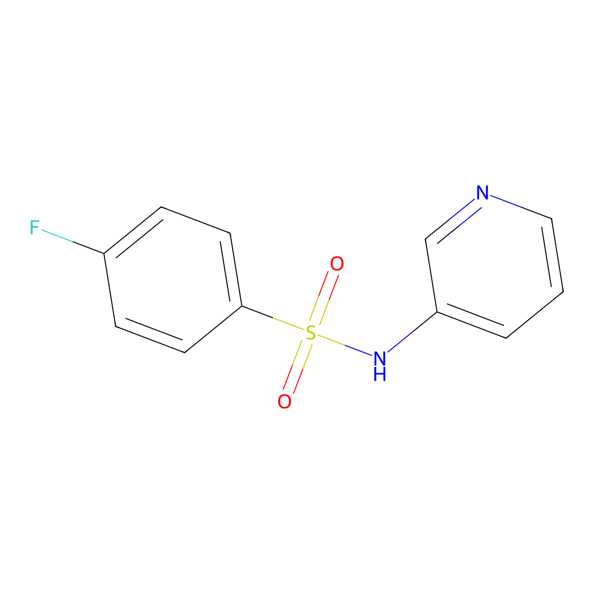 4-fluoro-N-pyridin-3-ylbenzenesulfonamide molecular structure, CAS 731833-64-0