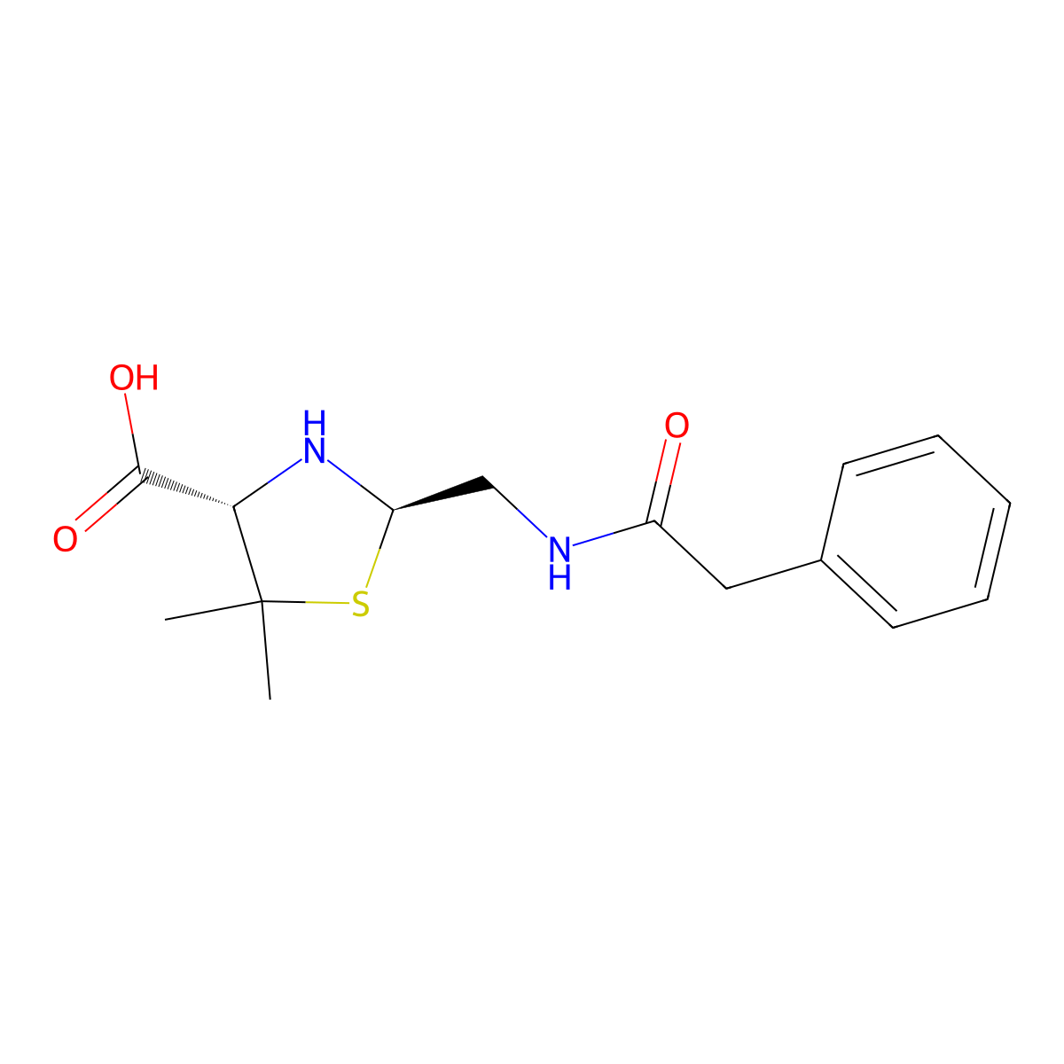 Benzylpenilloic acid molecular structure, CAS 73184-06-2