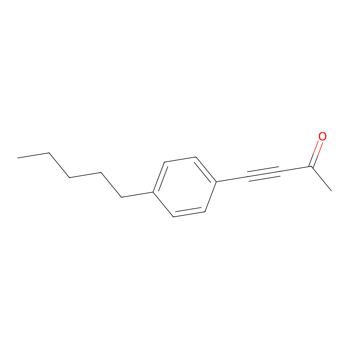 4-(4-Pentylphenyl)-3-butyn-2-one molecular structure, CAS 731852-03-2