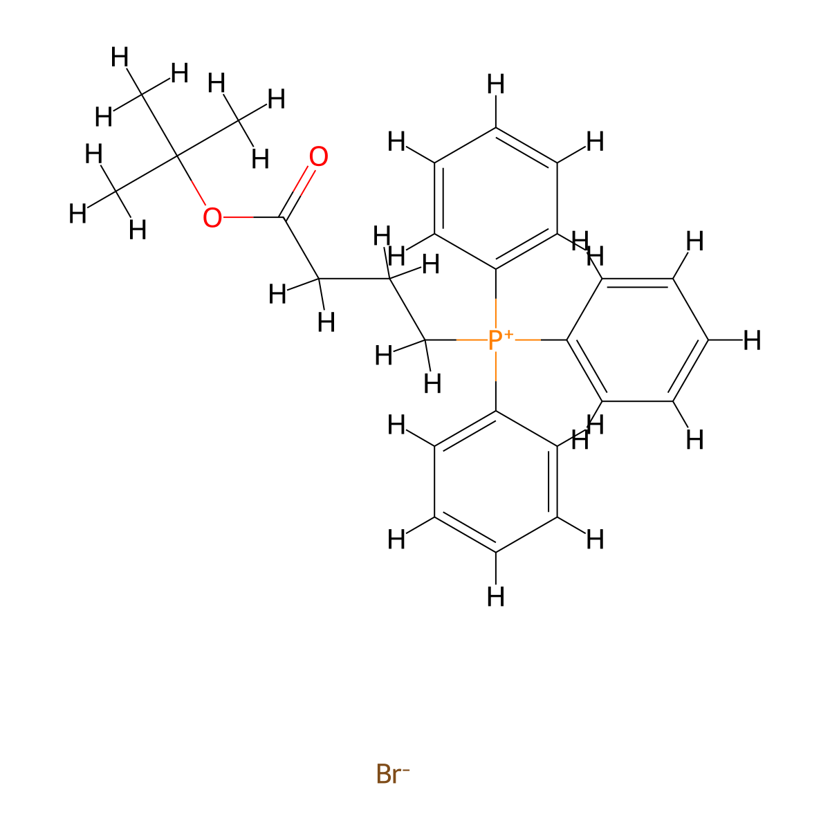 [4-(1,1-Dimethylethoxy)-4-oxobutyl]triphenylp hosphonium bromide molecular structure, CAS 731862-95-6