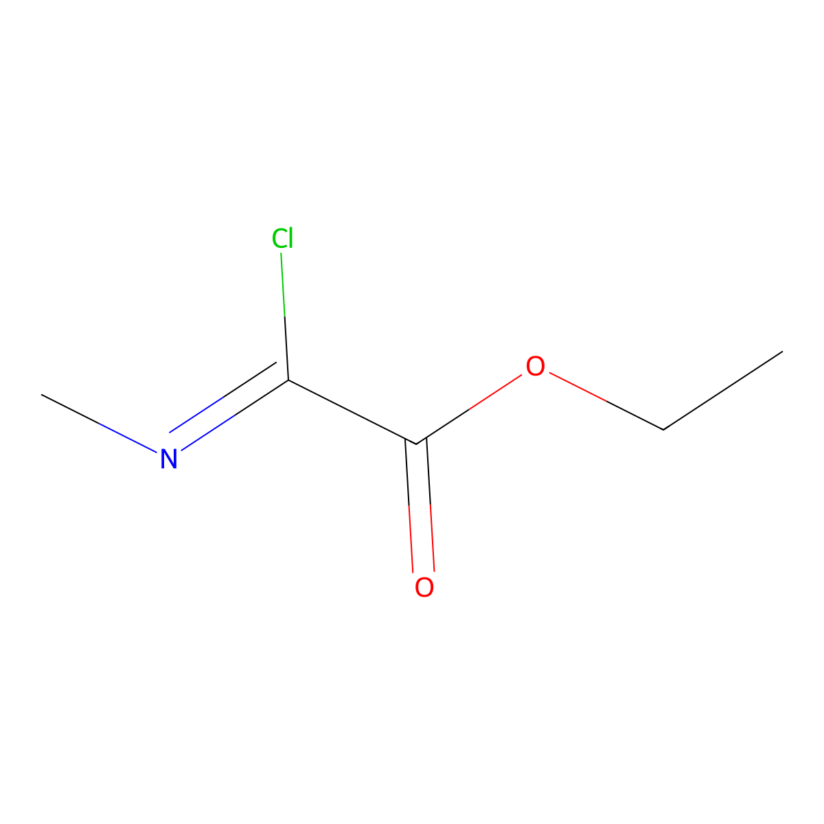 Ethyl 2-Chloro-2-(methylimino)acetate molecular structure, CAS 73188-60-0