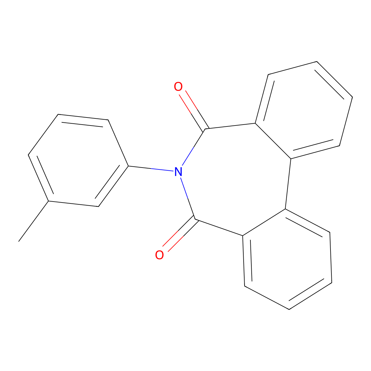 6-(3-Methylphenyl)benzo[d][2]benzazepine-5,7-dione molecular structure, CAS 73189-67-0