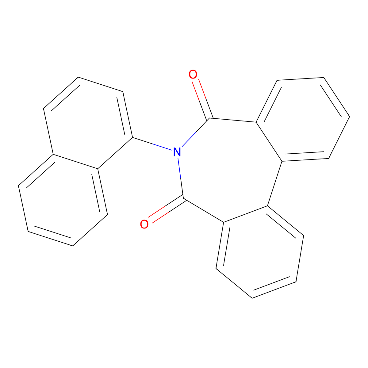 6-Naphthalen-1-ylbenzo[d][2]benzazepine-5,7-dione molecular structure, CAS 73189-72-7