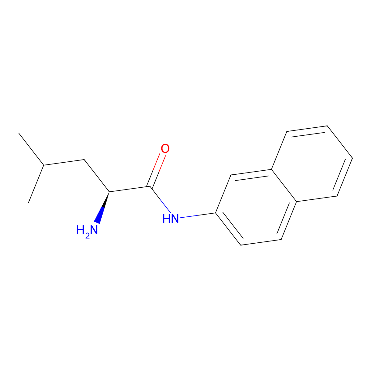 Leucine-beta-naphthylamide molecular structure, CAS 732-85-4