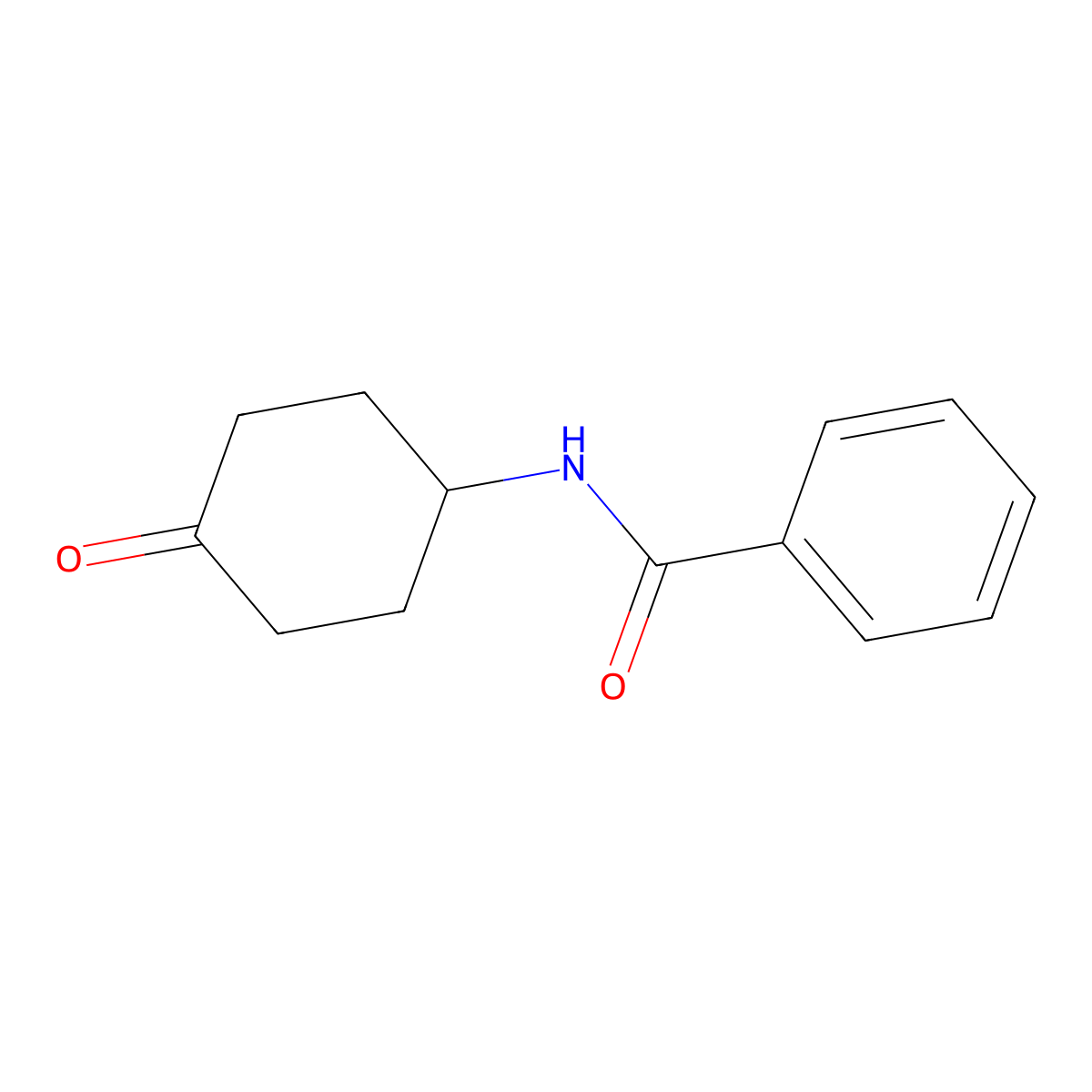 4-Benzamido-cyclohexanone molecular structure, CAS 73204-06-5
