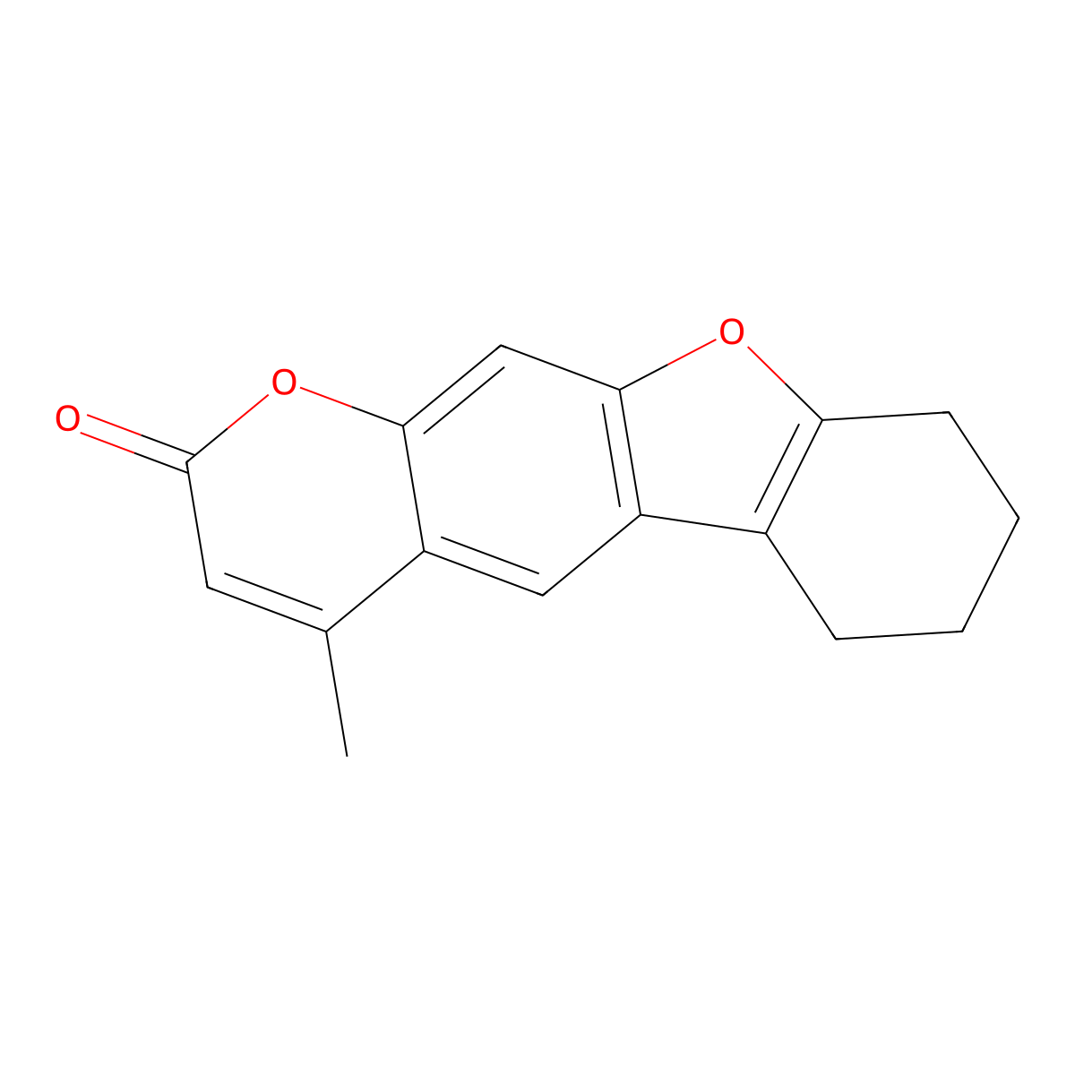 4-Methyltetrahydrobenzopsoralen molecular structure, CAS 73207-85-9