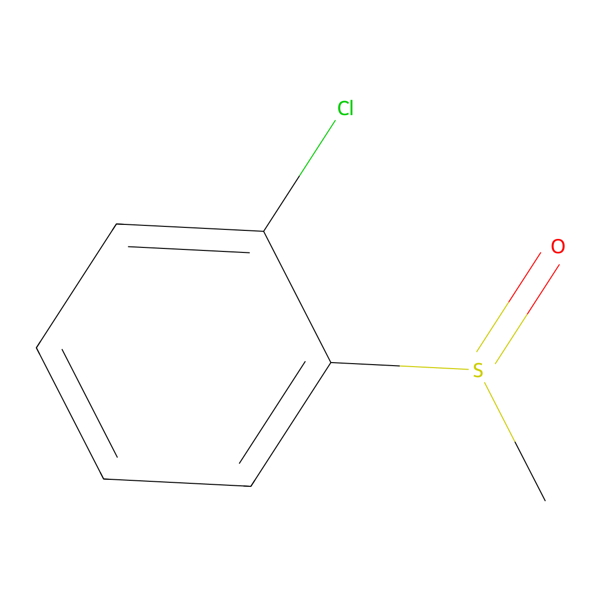 Benzene, 1-chloro-2-(methylsulfinyl)- molecular structure, CAS 7321-57-5