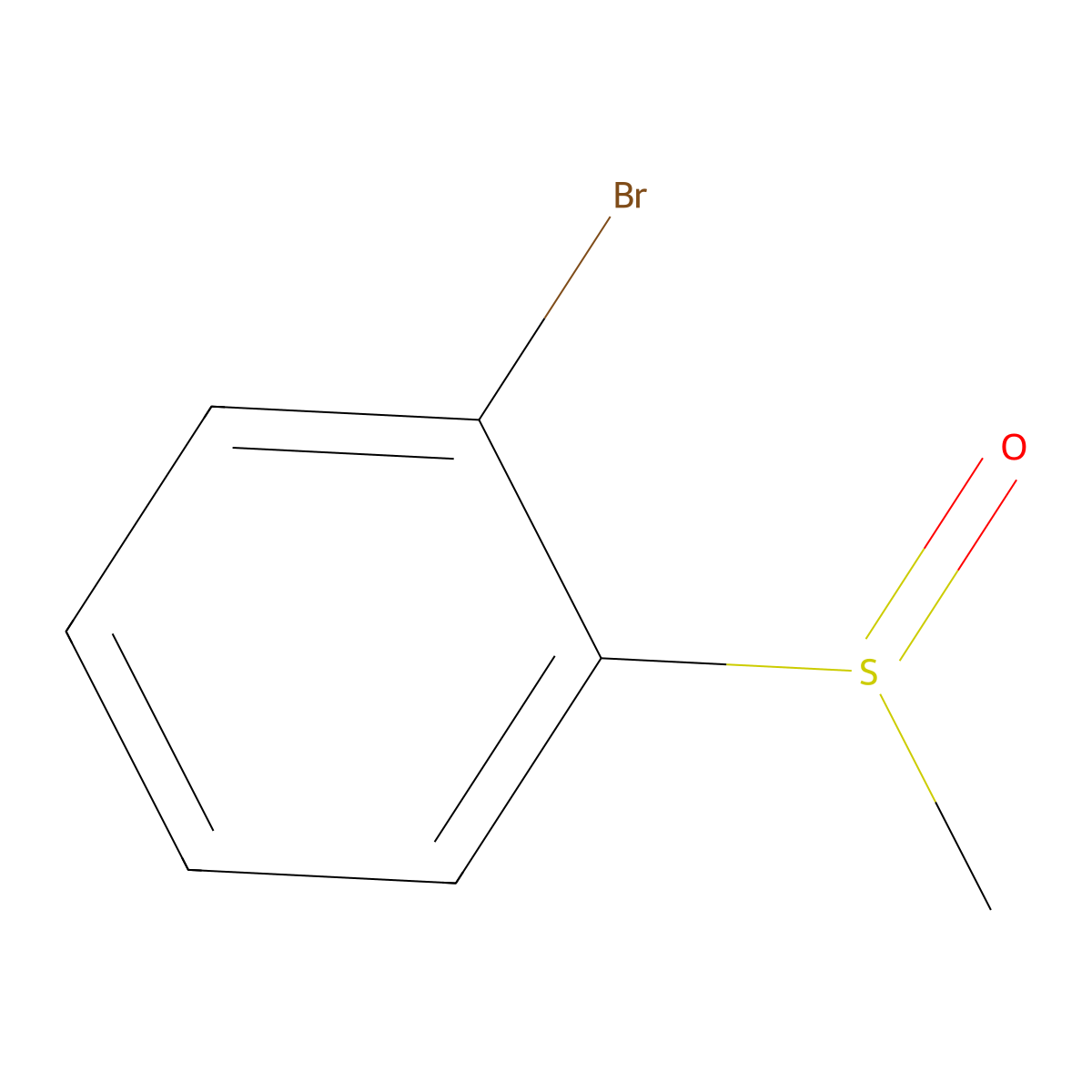 1-Bromo-2-methanesulfinylbenzene molecular structure, CAS 7321-58-6