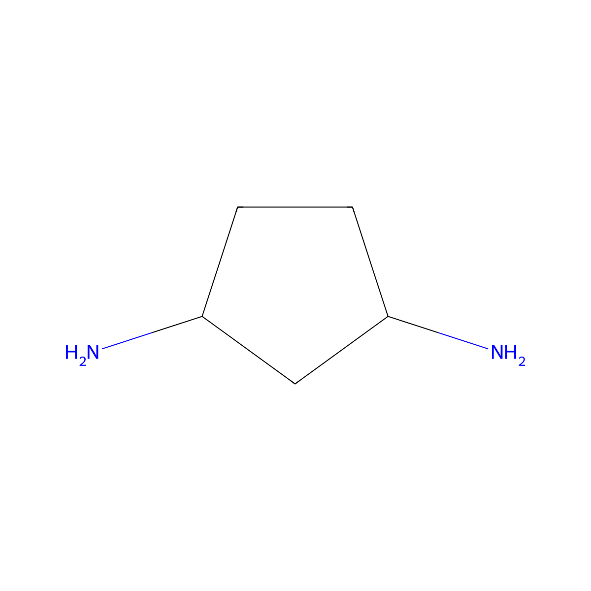 Cyclopentane-1,3-diamine molecular structure, CAS 73211-32-2