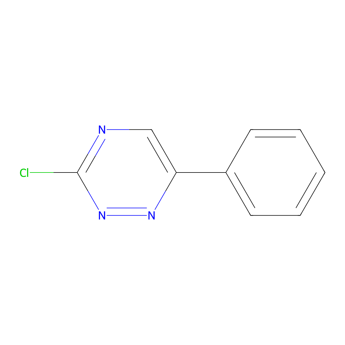 3-Chloro-6-phenyl-1,2,4-triazine molecular structure, CAS 73214-24-1