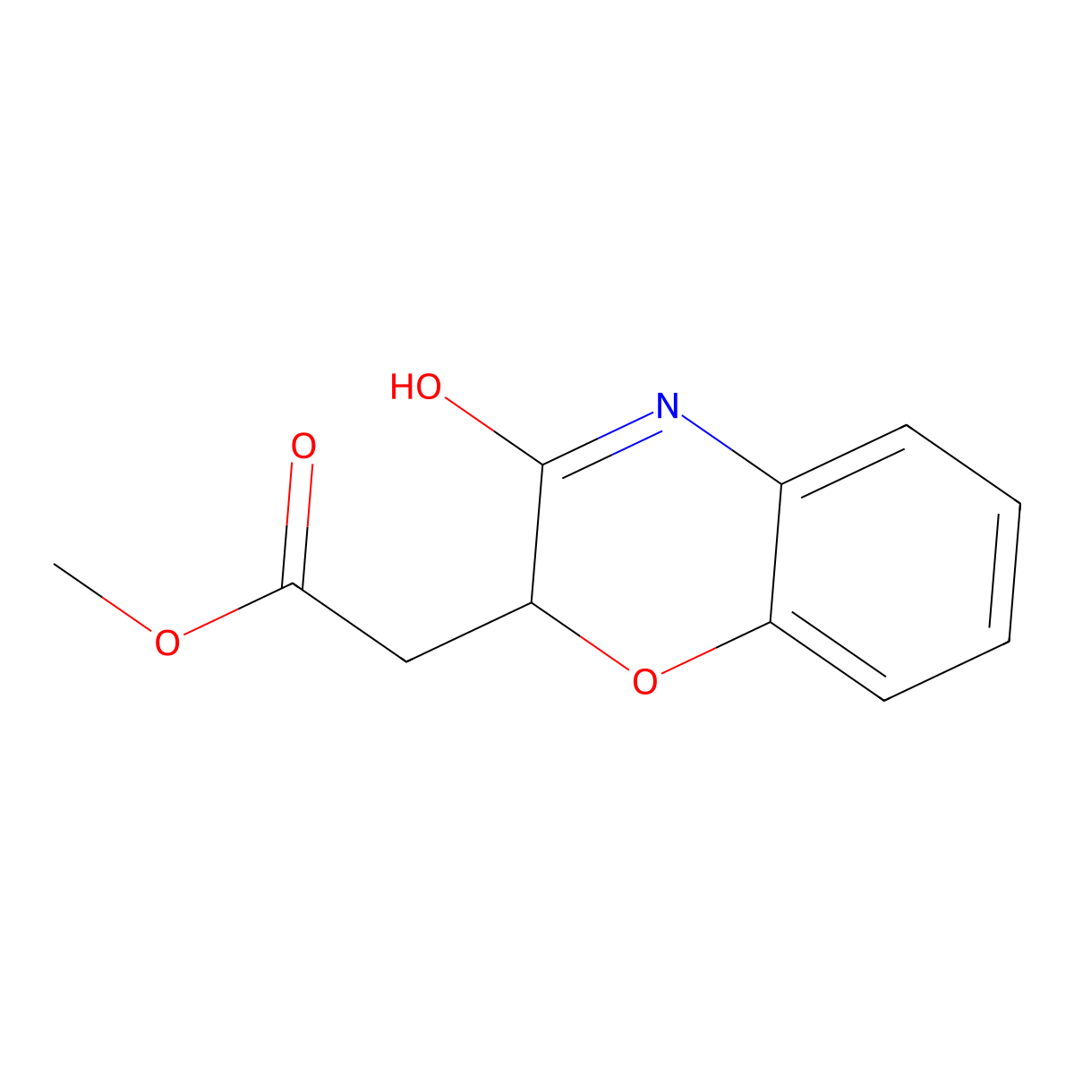 methyl 2-(3-oxo-3,4-dihydro-2H-benzo[b][1,4]oxazin-2-yl)acetate molecular structure, CAS 73219-44-0