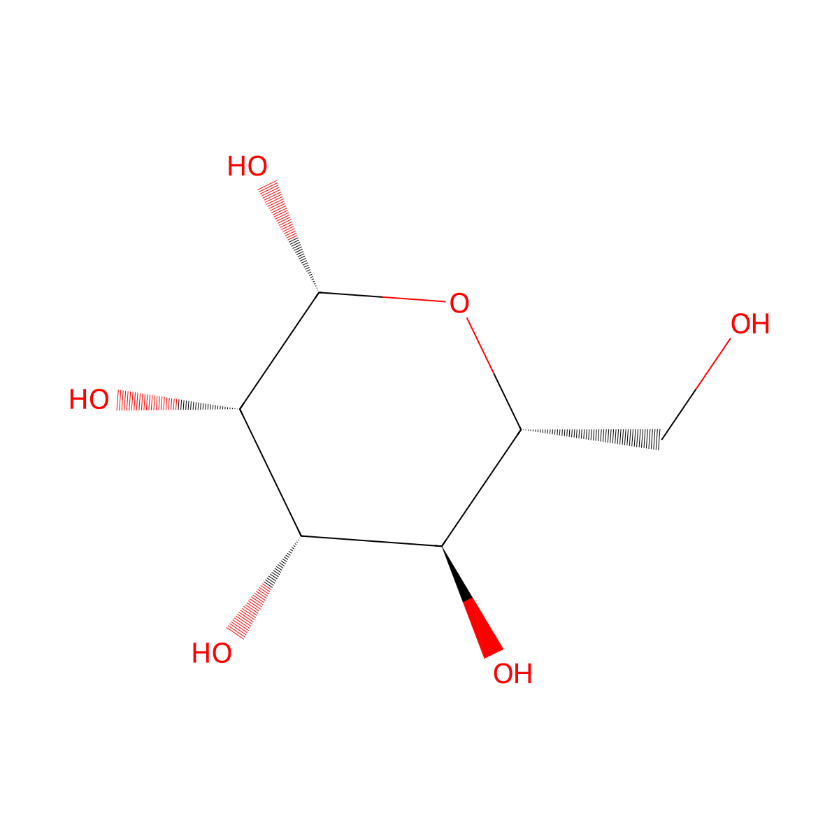 beta-D-mannopyranose molecular structure, CAS 7322-31-8