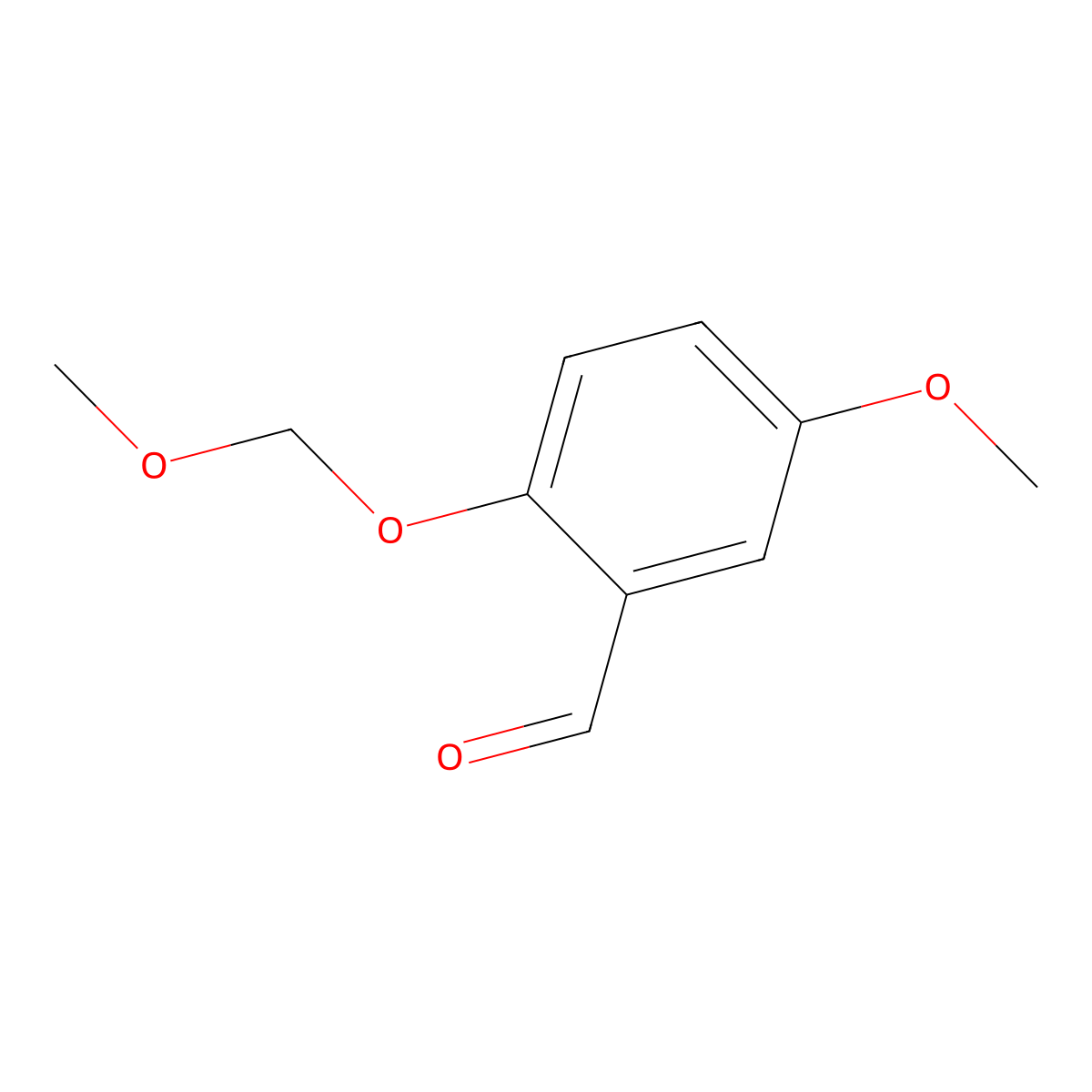 5-Methoxy-2-(methoxymethoxy)benzaldehyde molecular structure, CAS 73220-20-9