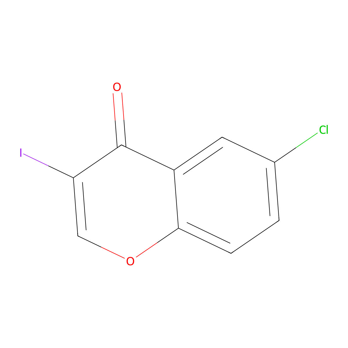6-Chloro-3-iodochromone molecular structure, CAS 73220-39-0
