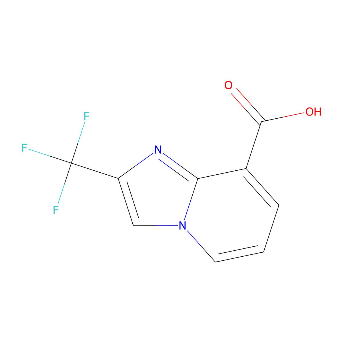 2-(Trifluoromethyl)imidazo[1,2-a]pyridine-8-carboxylic acid molecular structure, CAS 73221-20-2