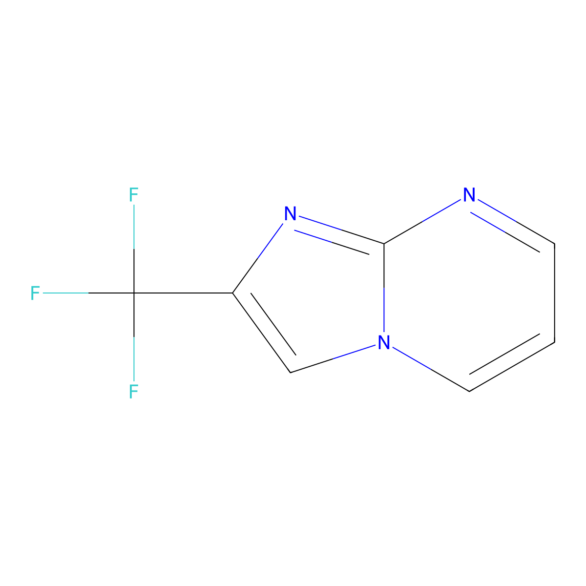 2-(Trifluoromethyl)imidazo[1,2-a]pyrimidine molecular structure, CAS 73221-25-7