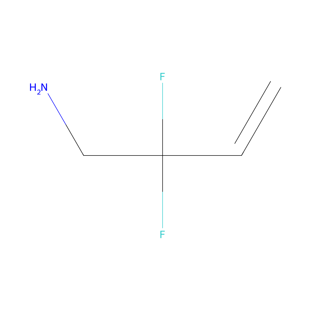 2,2-Difluorobut-3-en-1-amine molecular structure, CAS 732211-07-3