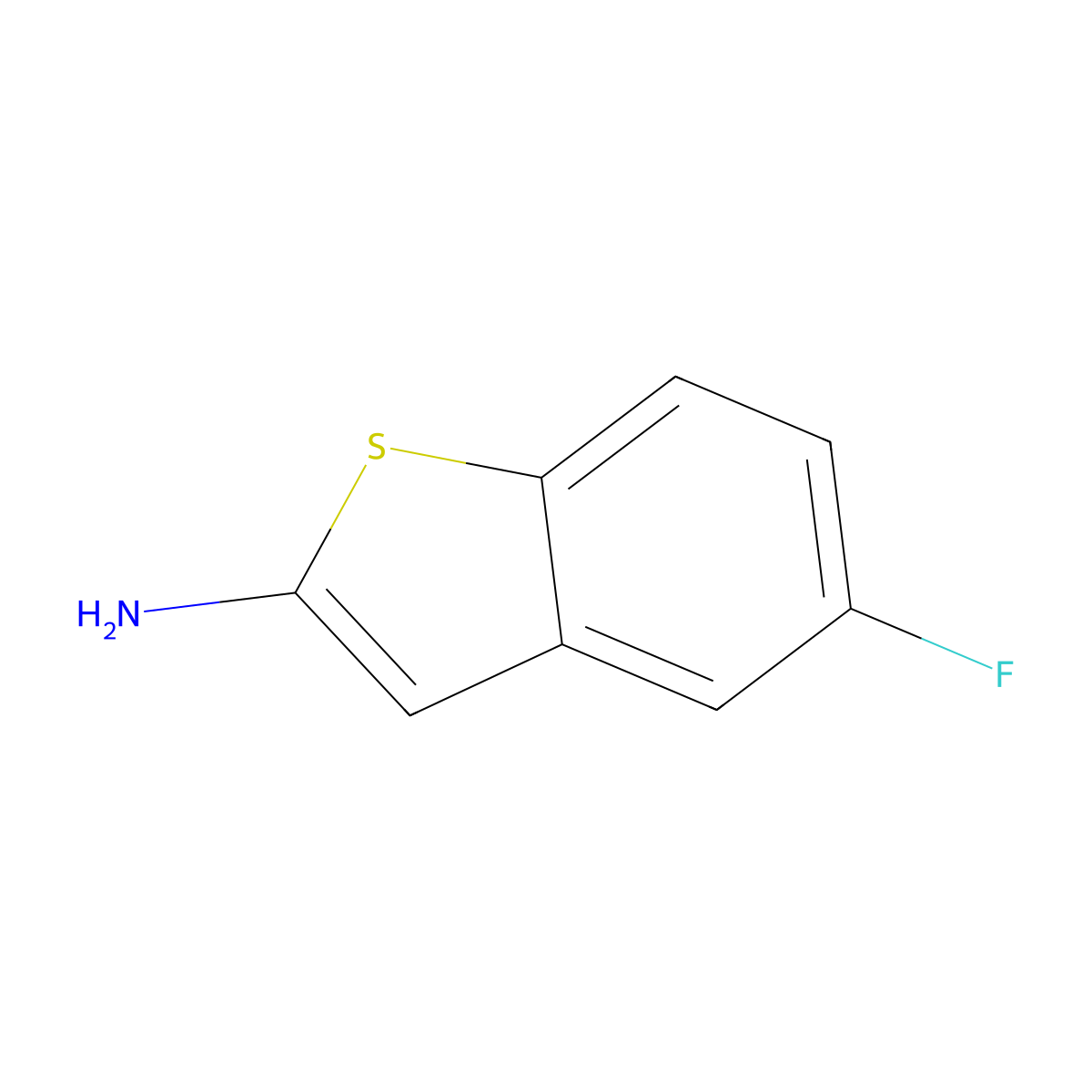 5-Fluorobenzo[b]thiophen-2-amine molecular structure, CAS 732223-07-3