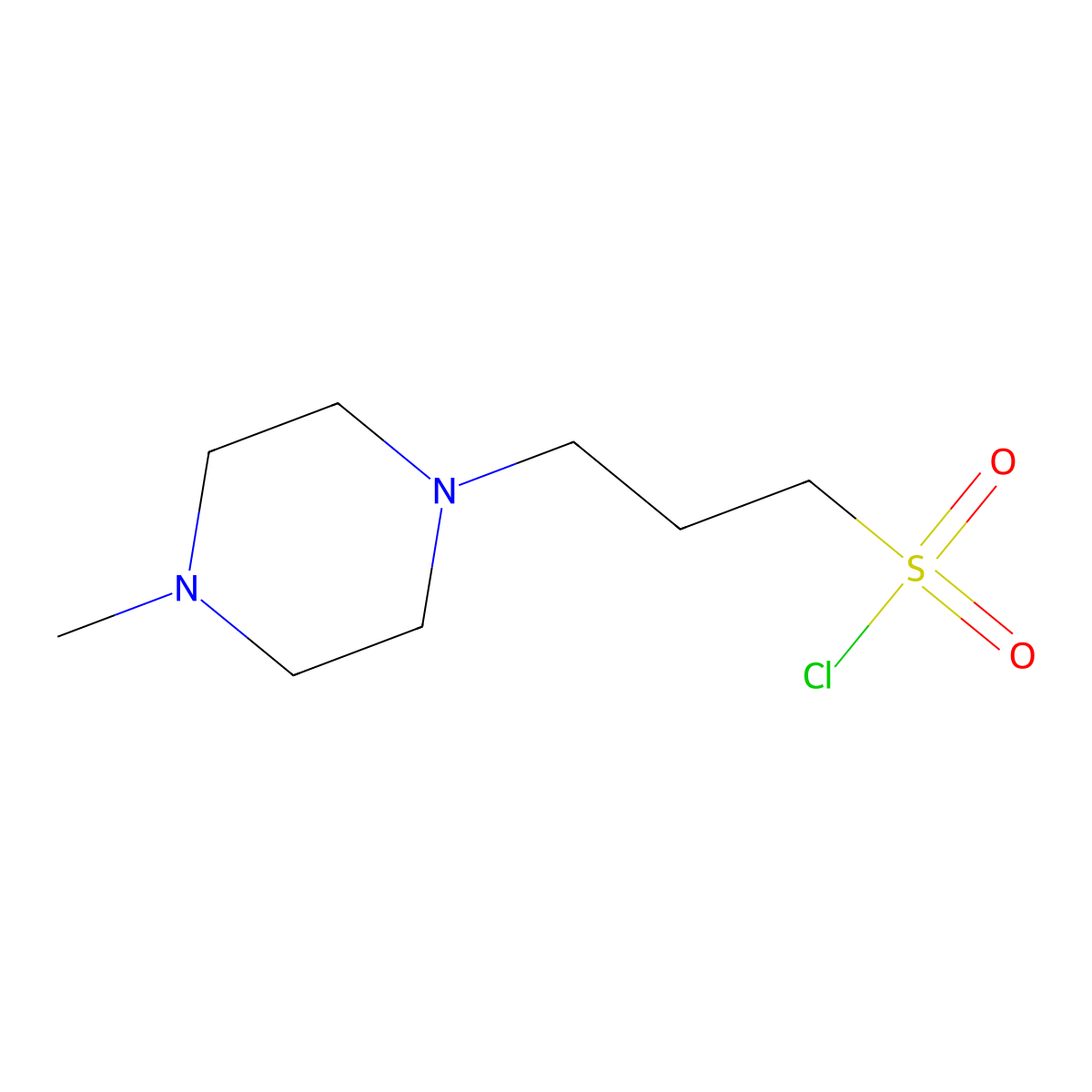3-(4-Methylpiperazin-1-YL)propane-1-sulfonyl chloride molecular structure, CAS 732230-31-8