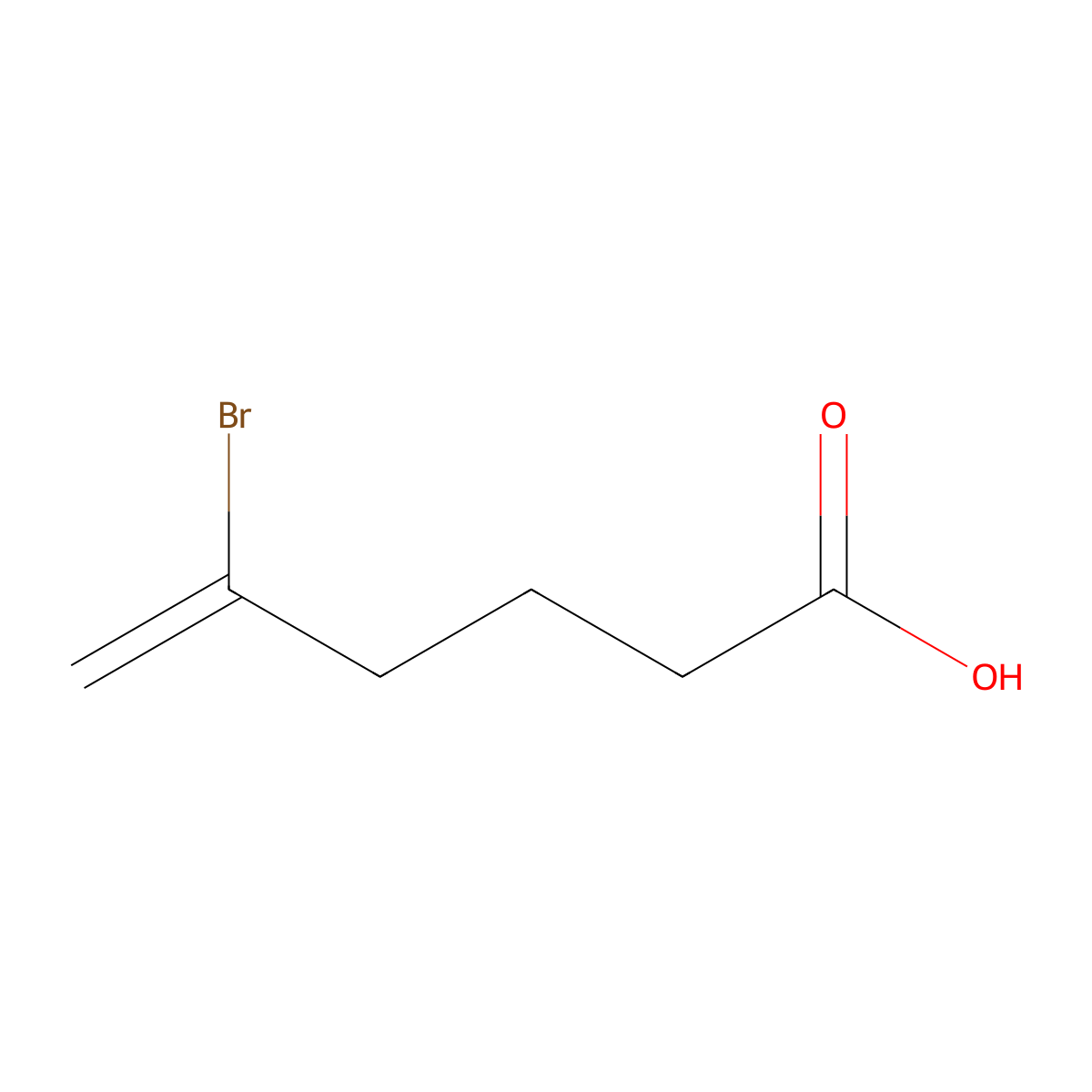 5-Bromo-5-hexenoic acid molecular structure, CAS 732248-41-8