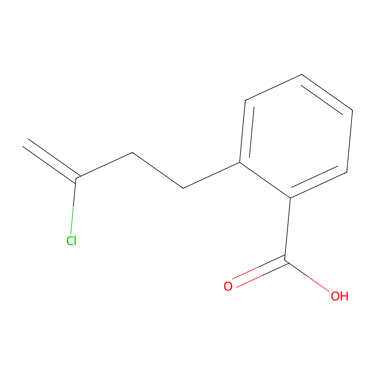 2-(3-Chloro-3-butenyl)benzoic acid molecular structure, CAS 732248-87-2