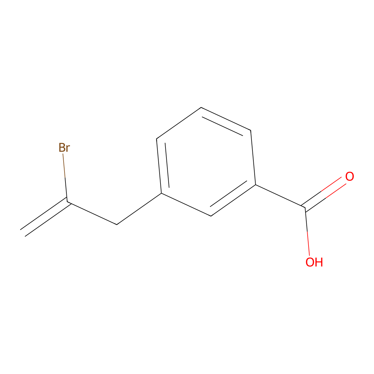 3-(2-Bromo-2-propenyl)benzoic acid molecular structure, CAS 732249-24-0