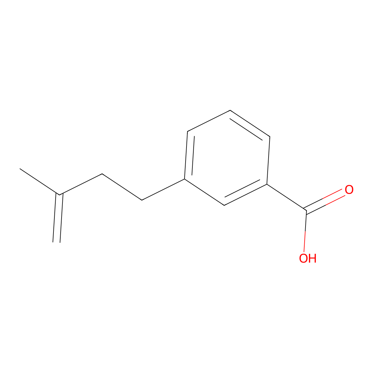 3-(3-Methyl-3-butenyl)benzoic acid molecular structure, CAS 732249-43-3
