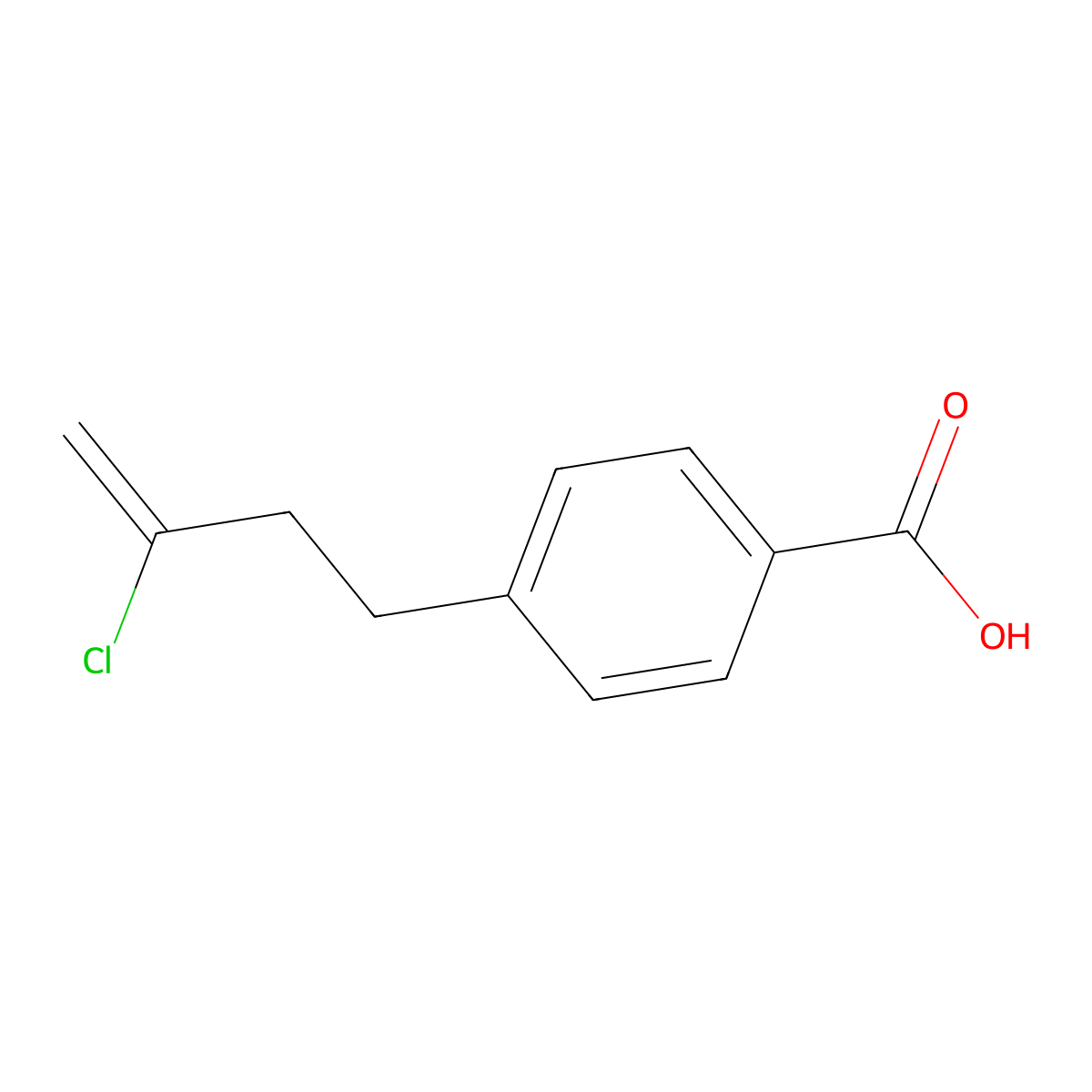 4-(3-Chloro-3-butenyl)benzoic acid molecular structure, CAS 732249-57-9