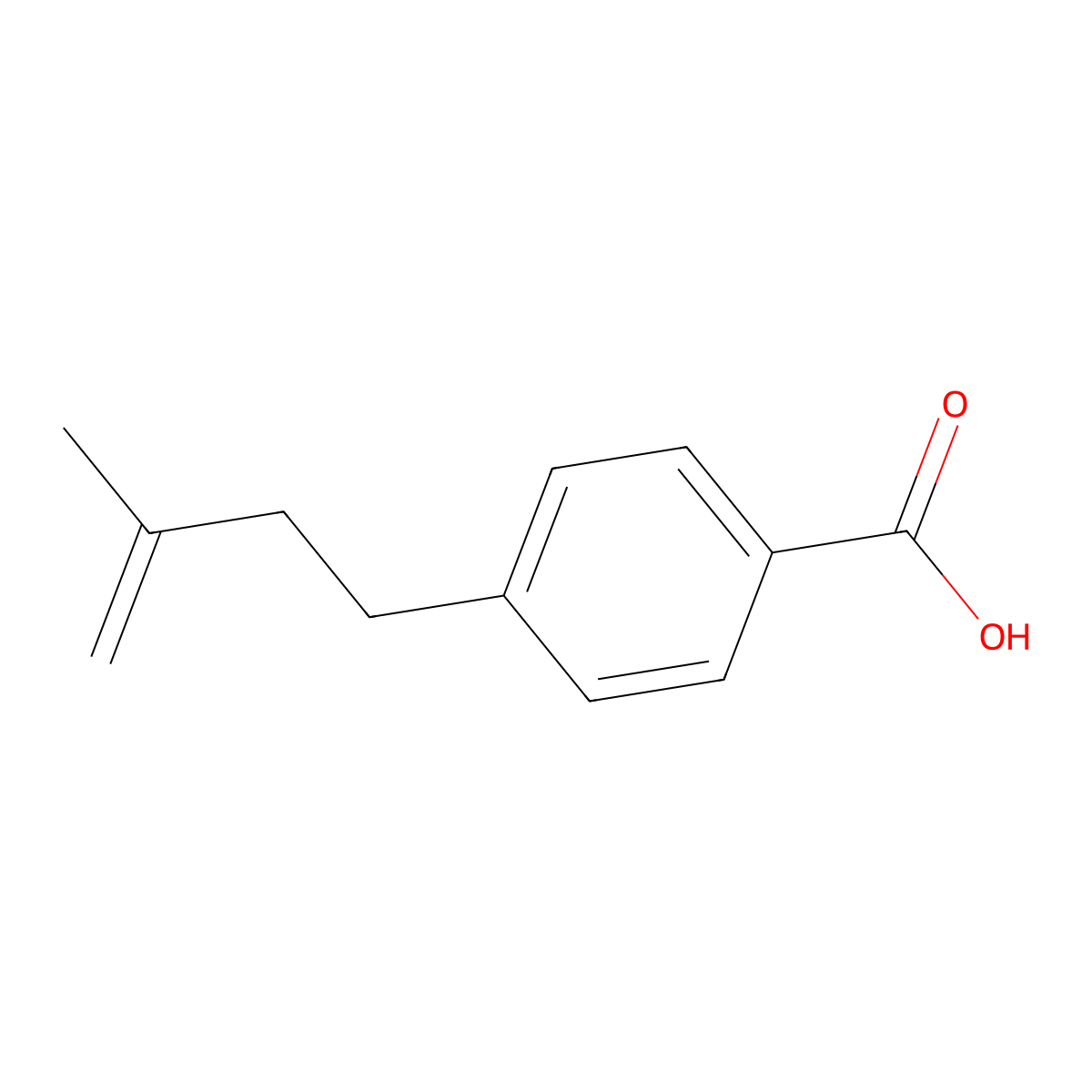 4-(3-Methyl-3-butenyl)benzoic acid molecular structure, CAS 732249-74-0
