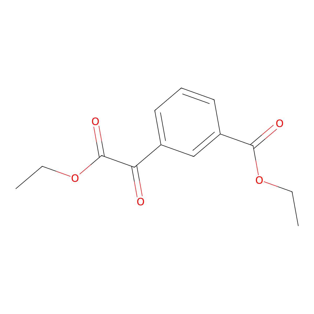 Ethyl 3-carboethoxybenzoylformate molecular structure, CAS 732249-84-2