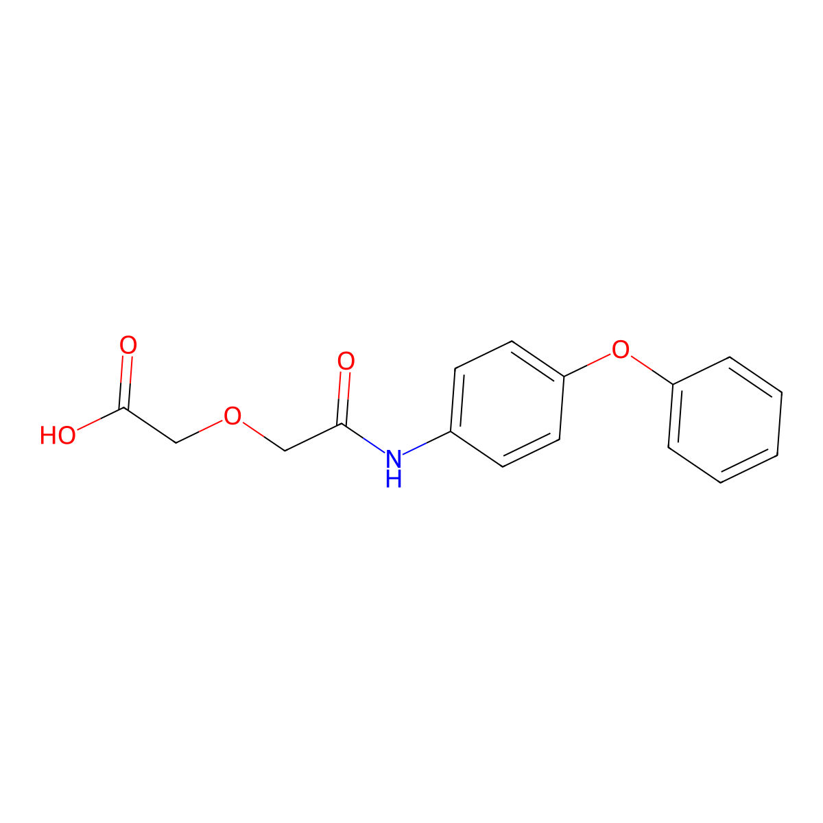 2-[2-Oxo-2-(4-phenoxyanilino)ethoxy]acetic acid molecular structure, CAS 732255-02-6