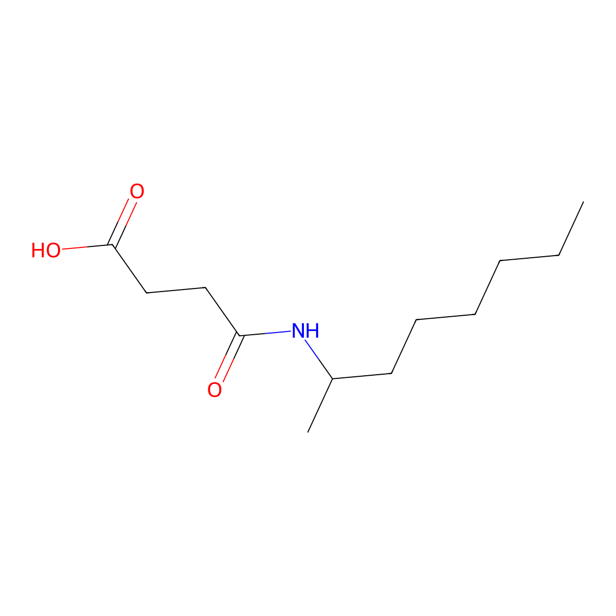 4-(Octan-2-ylamino)-4-oxobutanoic acid molecular structure, CAS 732256-16-5
