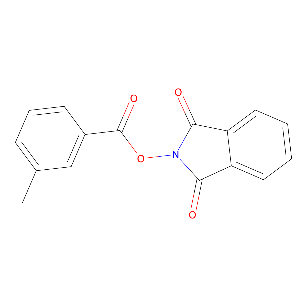 (1,3-Dioxoisoindol-2-yl) 3-methylbenzoate molecular structure, CAS 732258-83-2