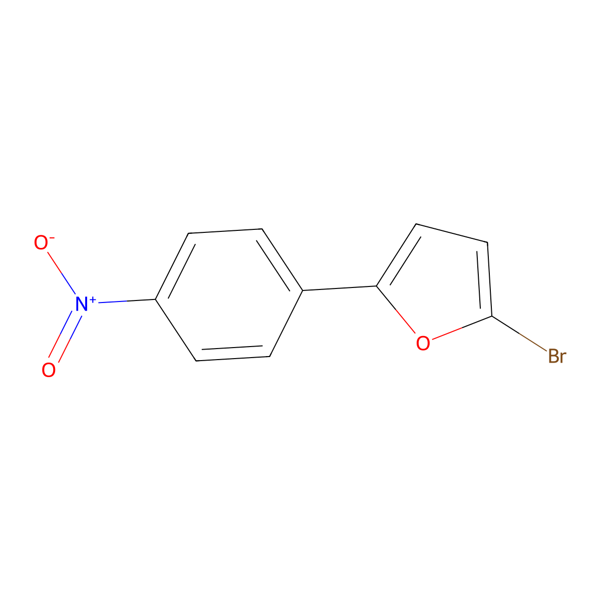 2-Bromo-5-(4-nitrophenyl)furan molecular structure, CAS 73226-77-4