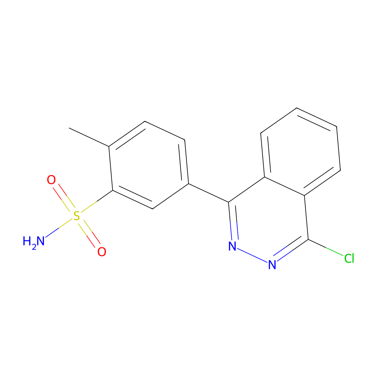 5-(4-Chlorophthalazin-1-yl)-2-methylbenzenesulfonamide molecular structure, CAS 732261-22-2