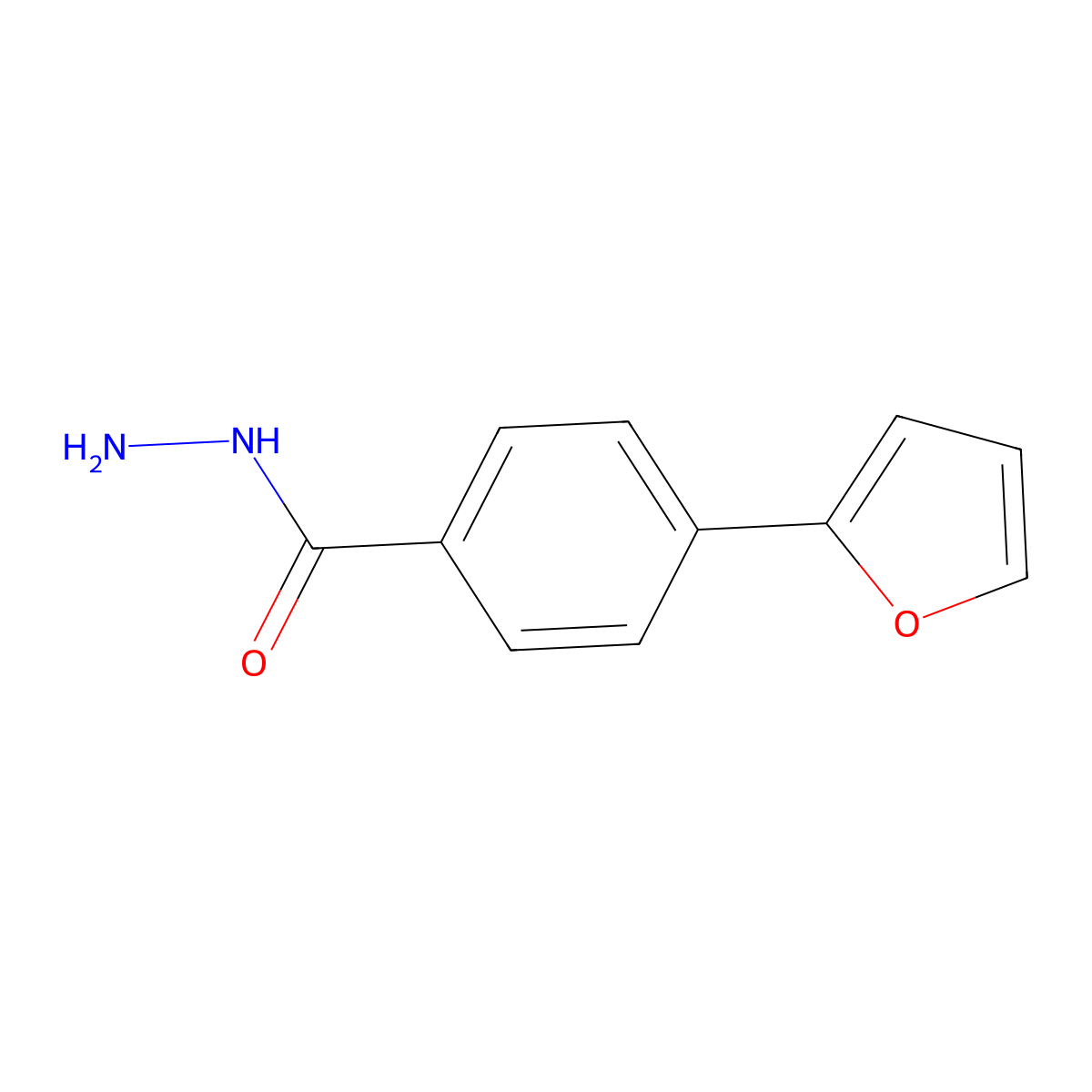 4-(Furan-2-yl)benzohydrazide molecular structure, CAS 732261-45-9