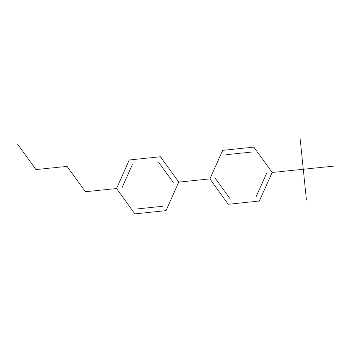 4-Butyl-4'-(1,1-dimethylethyl)-1,1'-biphenyl molecular structure, CAS 732276-64-1