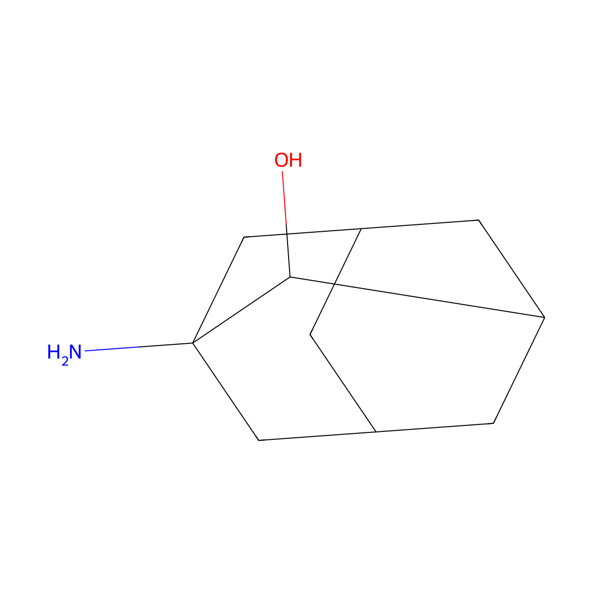 1-Amino-adamantan-2-ol molecular structure, CAS 73228-19-0
