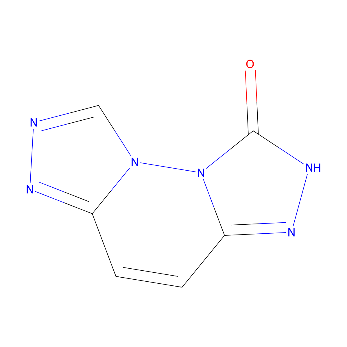 2H-Bis[1,2,4]triazolo[4,3-b;3',4'-f]pyridazin-1-one molecular structure, CAS 73228-32-7