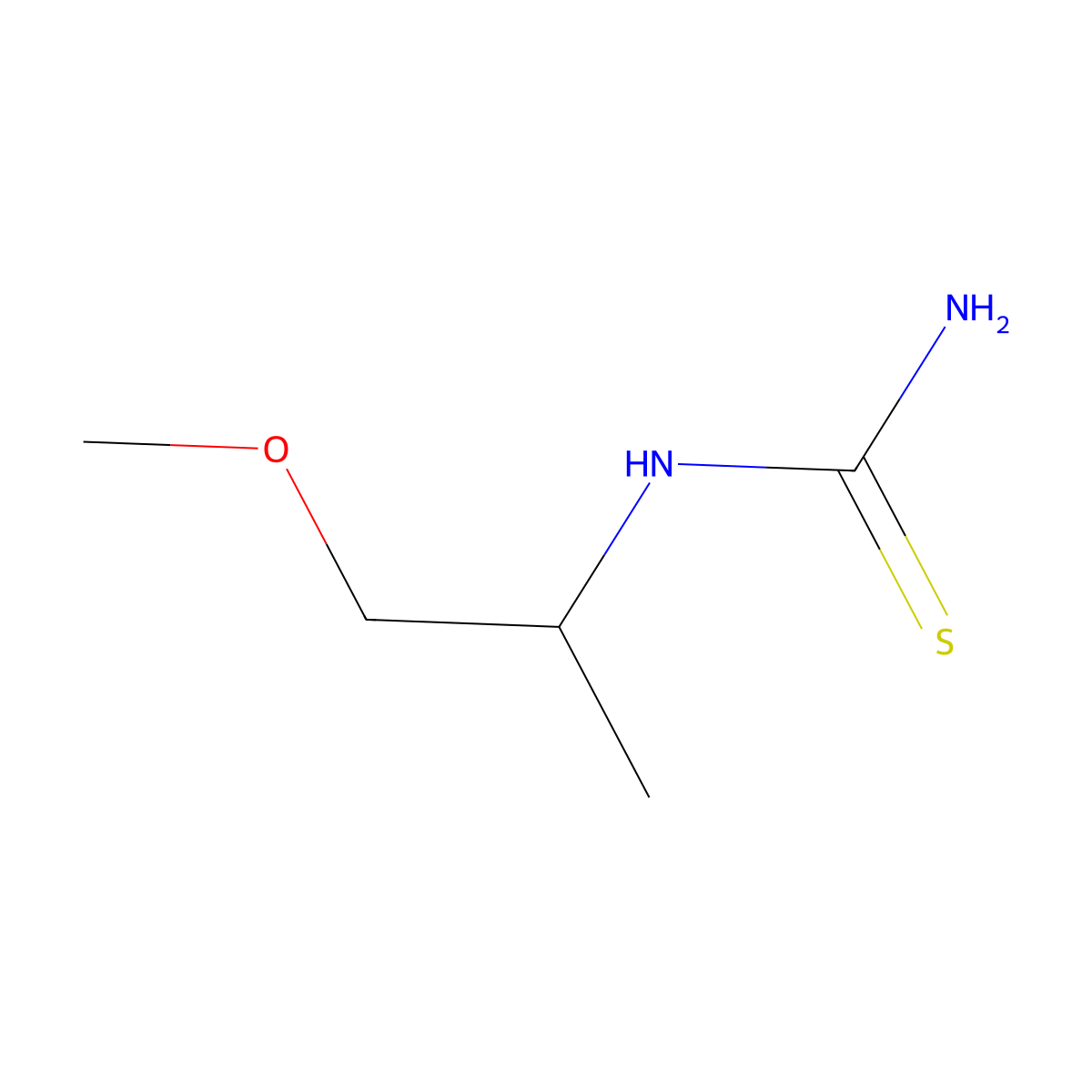 (1-Methoxypropan-2-yl)thiourea molecular structure, CAS 732287-96-6