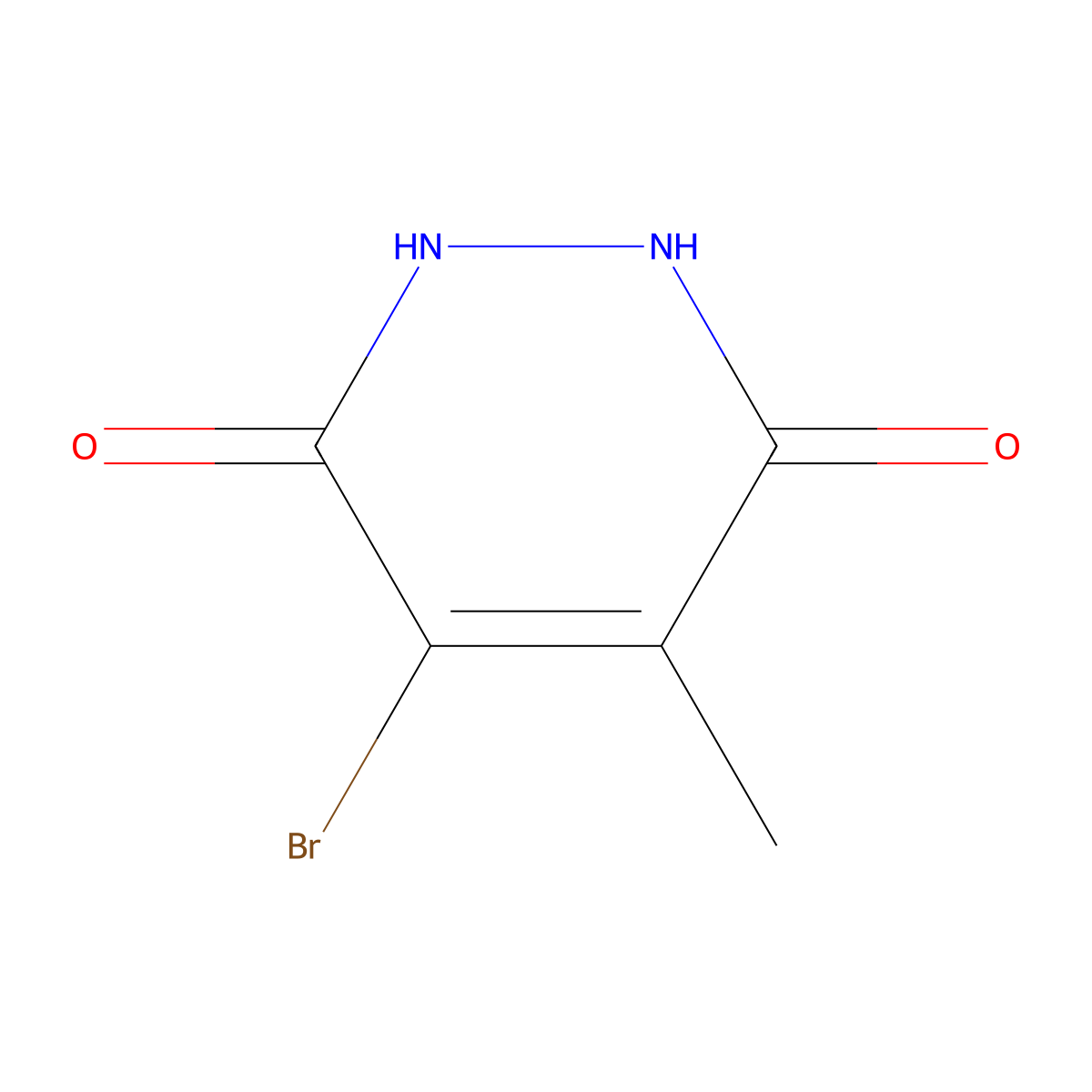 4-Bromo-5-methyl-1,2,3,6-tetrahydropyridazine-3,6-dione molecular structure, CAS 732295-61-3