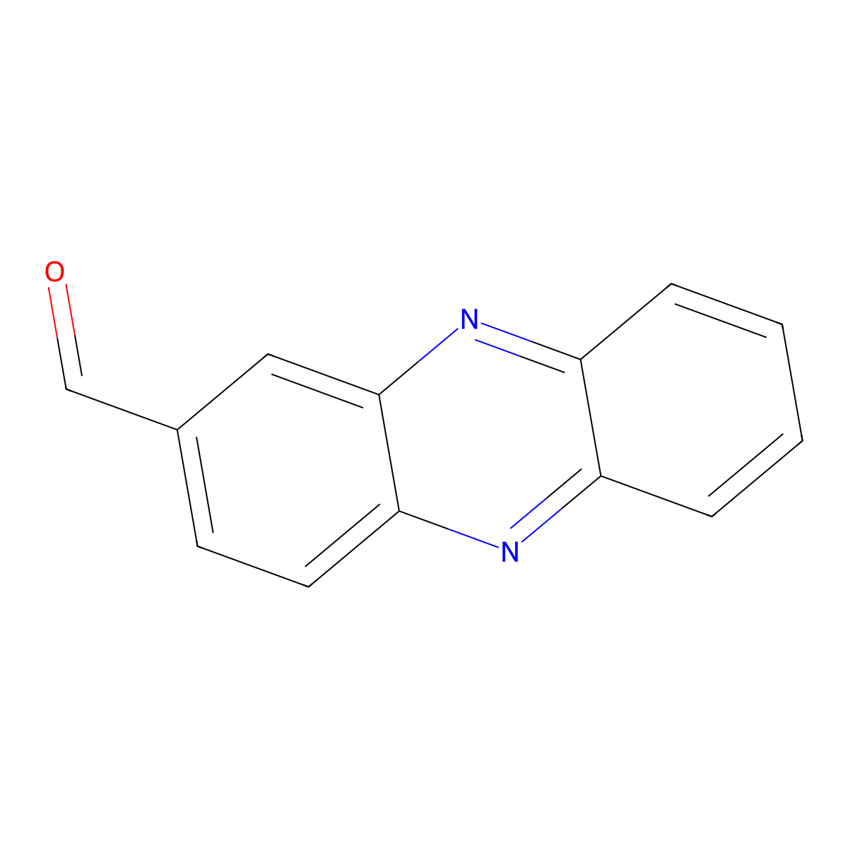 2-Phenazinecarbaldehyde molecular structure, CAS 7323-71-9