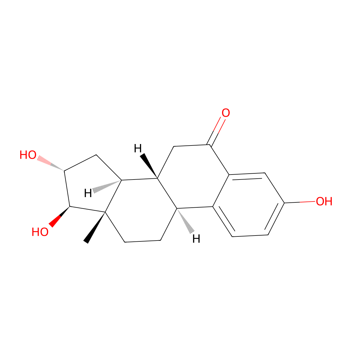 6-Ketoestriol molecular structure, CAS 7323-86-6
