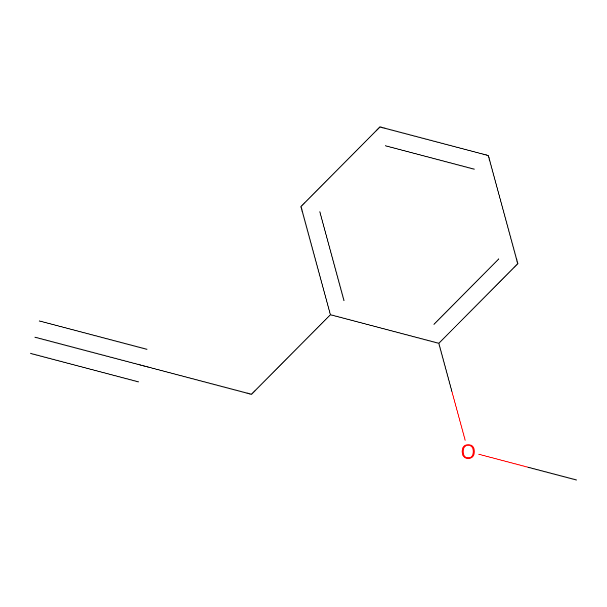 1-Methoxy-2-(prop-2-yn-1-yl)benzene molecular structure, CAS 73234-87-4