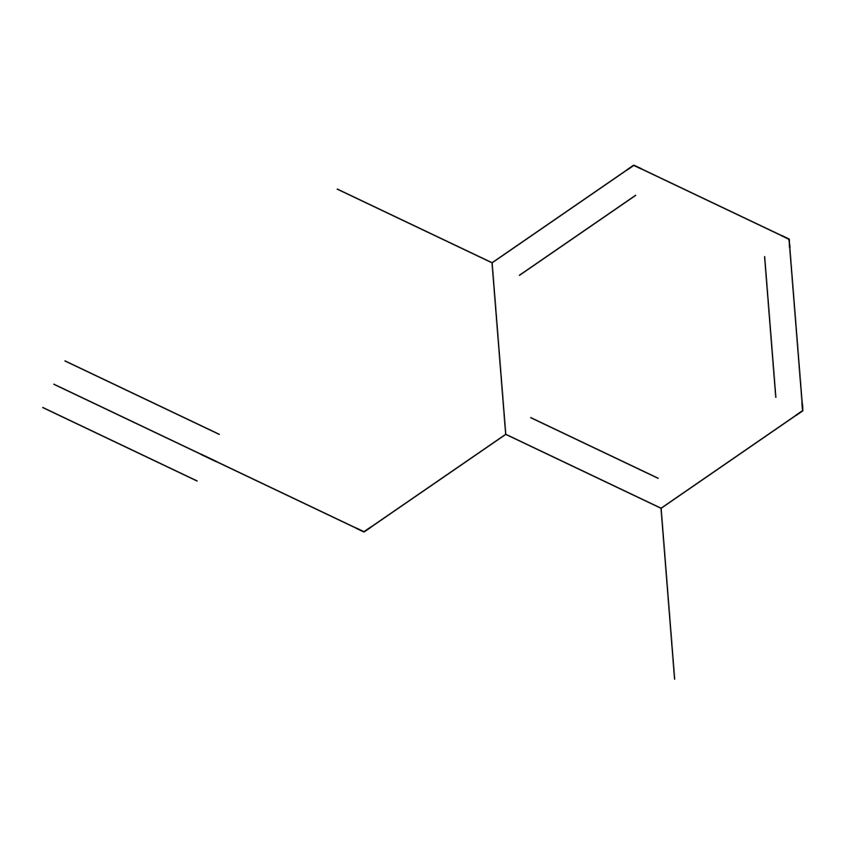 1,3-Dimethyl-2-(prop-2-YN-1-YL)benzene molecular structure, CAS 73234-91-0