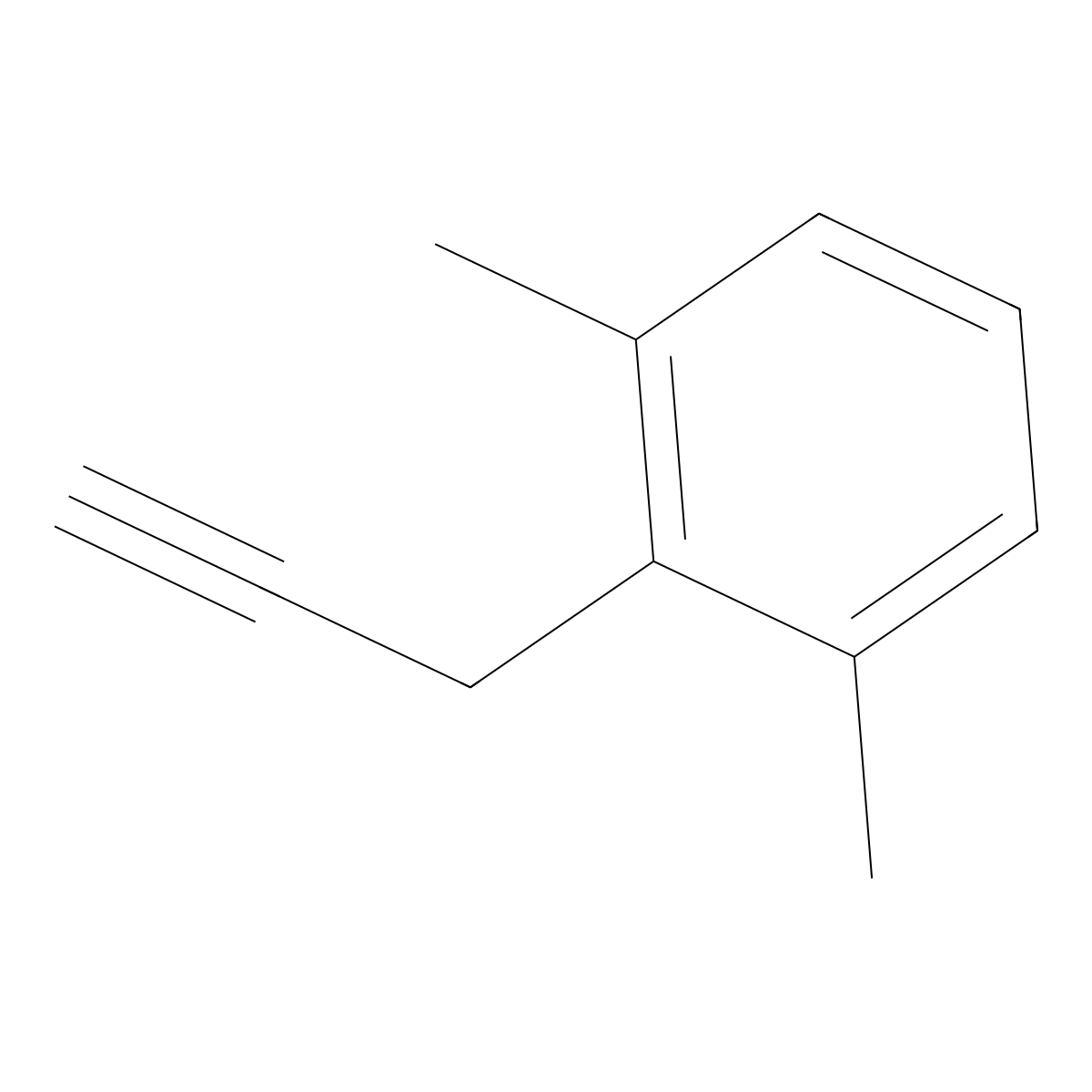1,3-Dimethyl-2-(prop-2-YN-1-YL)benzene molecular structure, CAS 73234-91-0