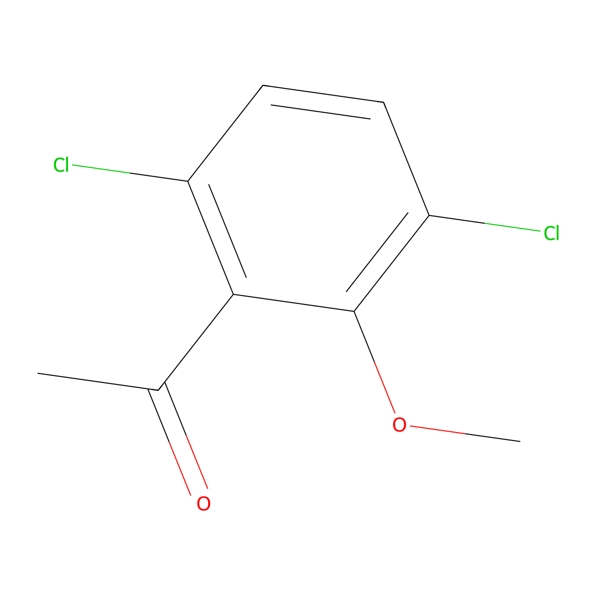 1-(3,6-Dichloro-2-methoxyphenyl)ethanone molecular structure, CAS 73239-05-1