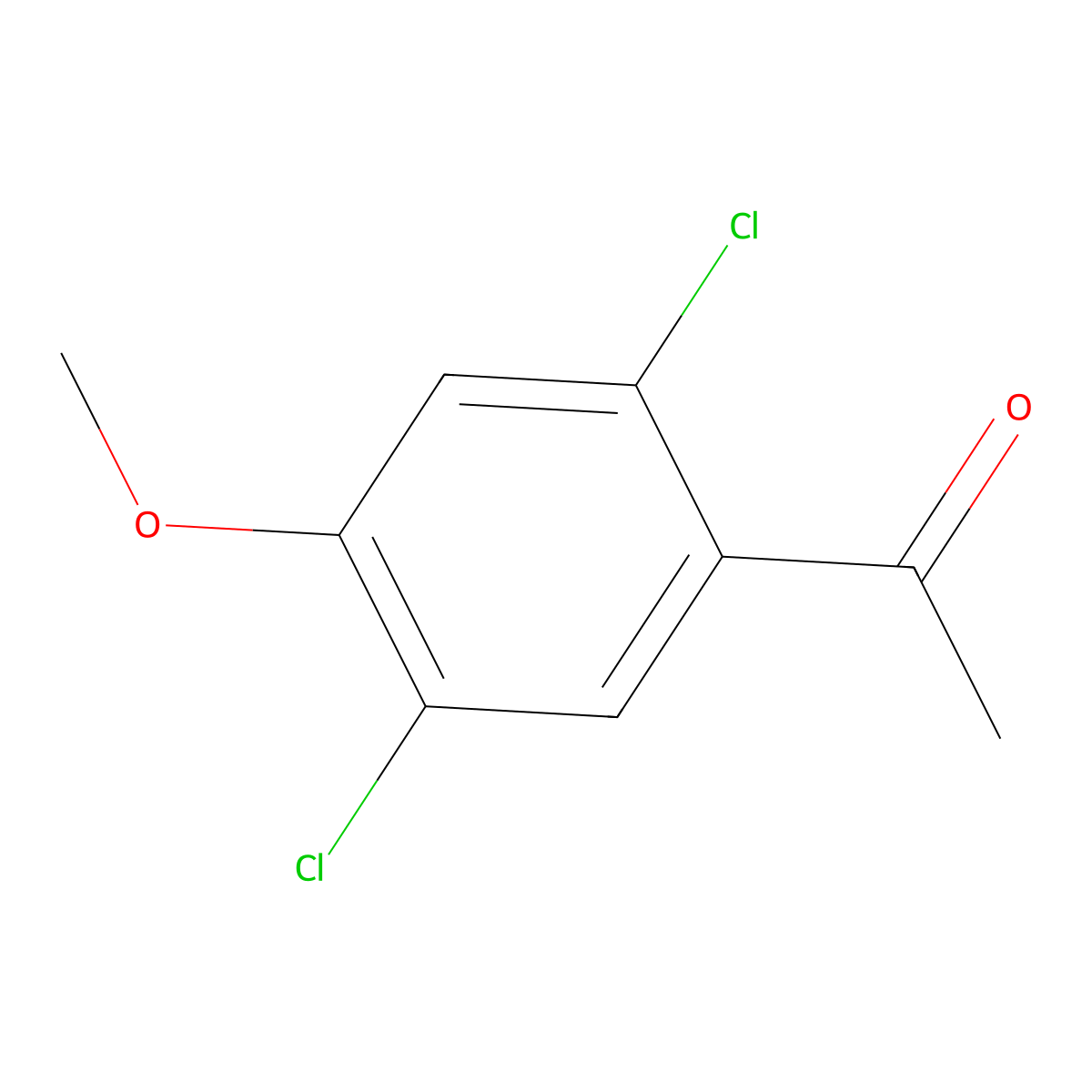 1-(2,5-Dichloro-4-methoxyphenyl)ethanone molecular structure, CAS 73239-06-2
